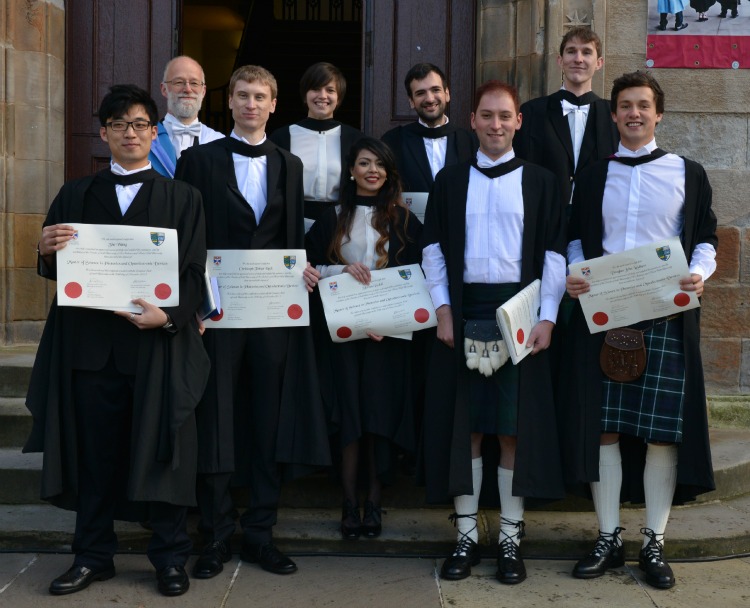 Physics MSc postgraduates in 2015